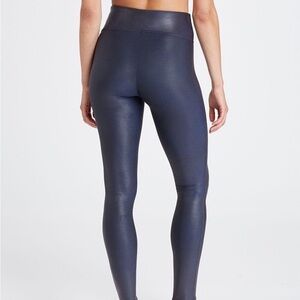 Spanx Faux Leather Leggings Blue